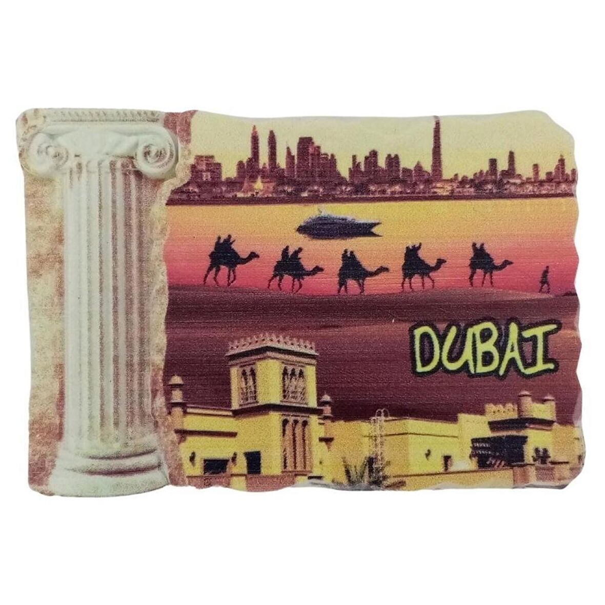 Dubai Temalı Sütun Magnet