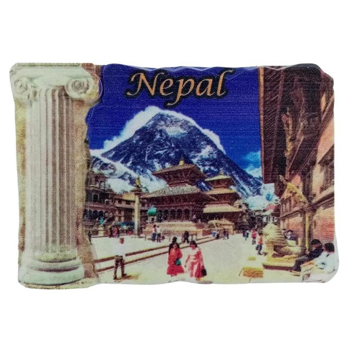 Nepal Temalı Sütun Magnet