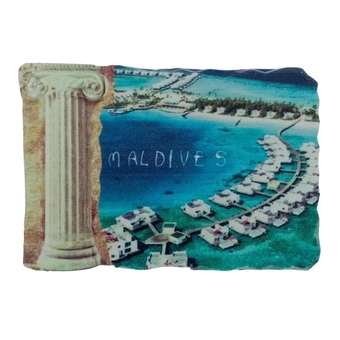 Maldivler Temalı Sütun Magnet