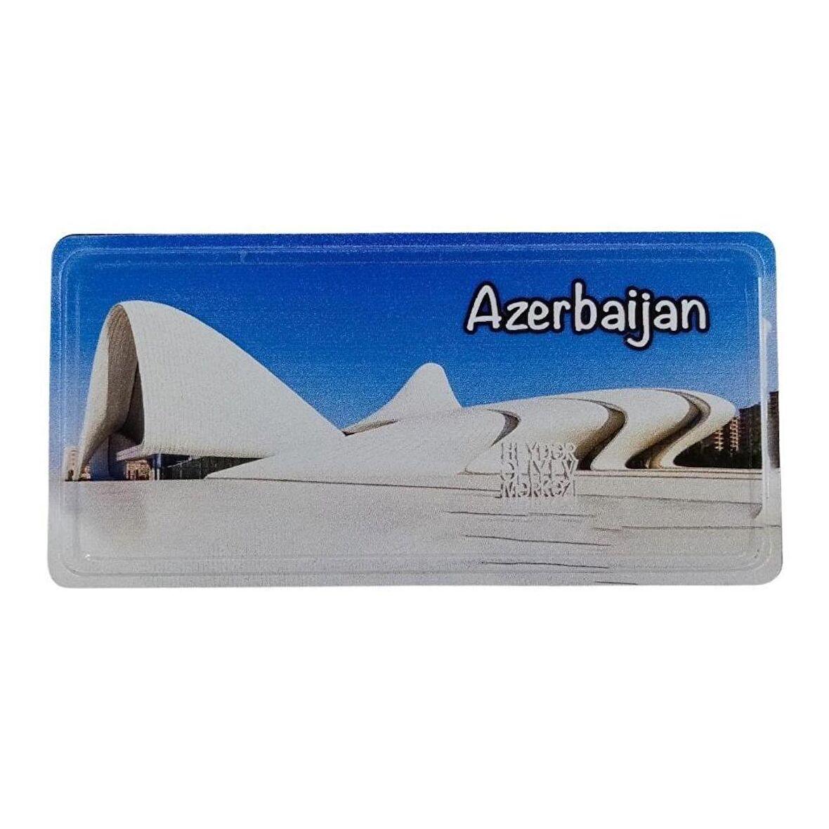 Azerbaycan Temalı Plaka Magnet