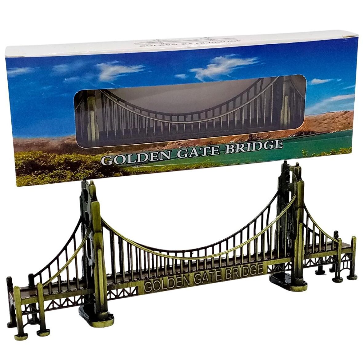 Vintage Metal Amerika Golden Gate Köprüsü 18 cm