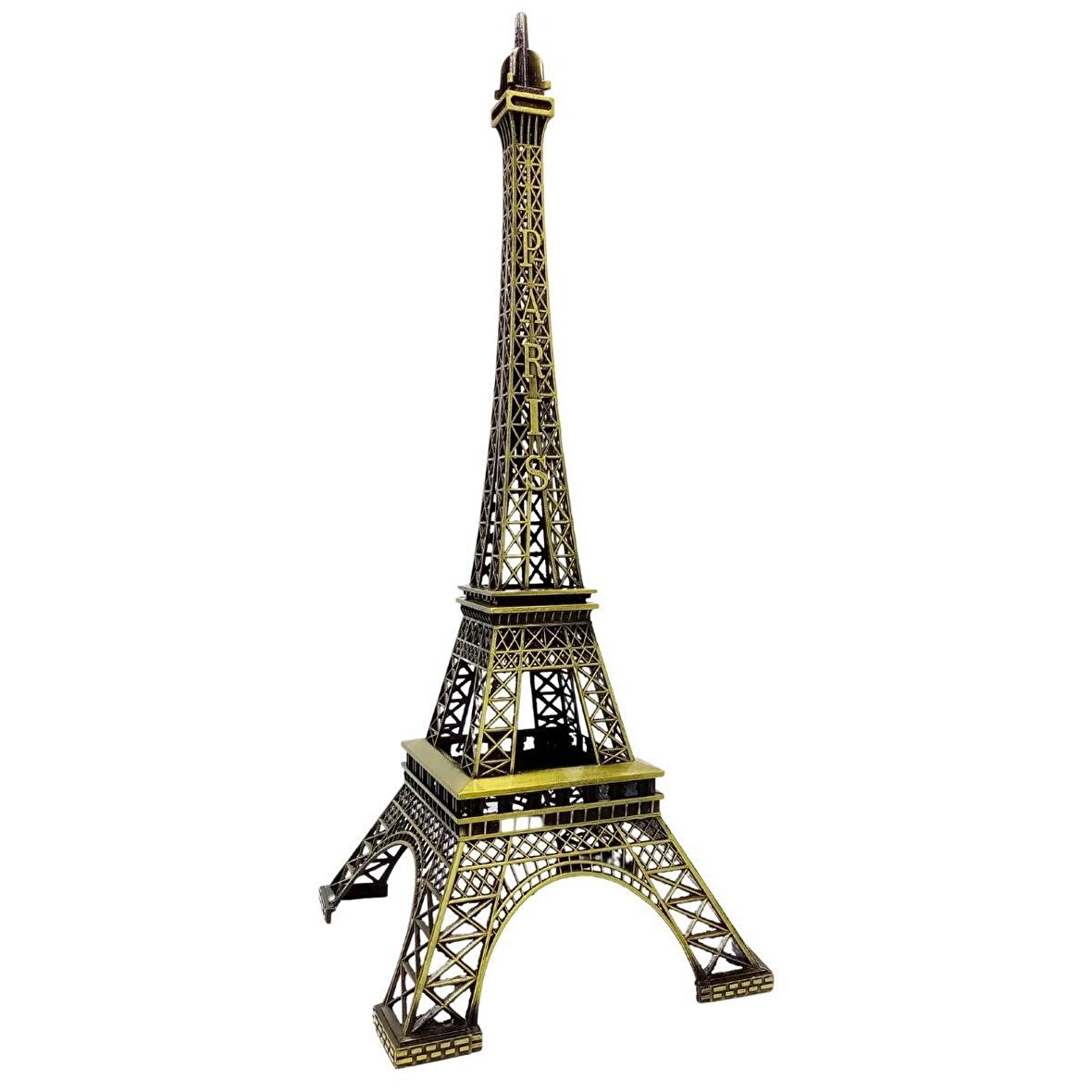 Minyatür Metal Paris Eyfel Kulesi Dekoratif Biblo 48 cm