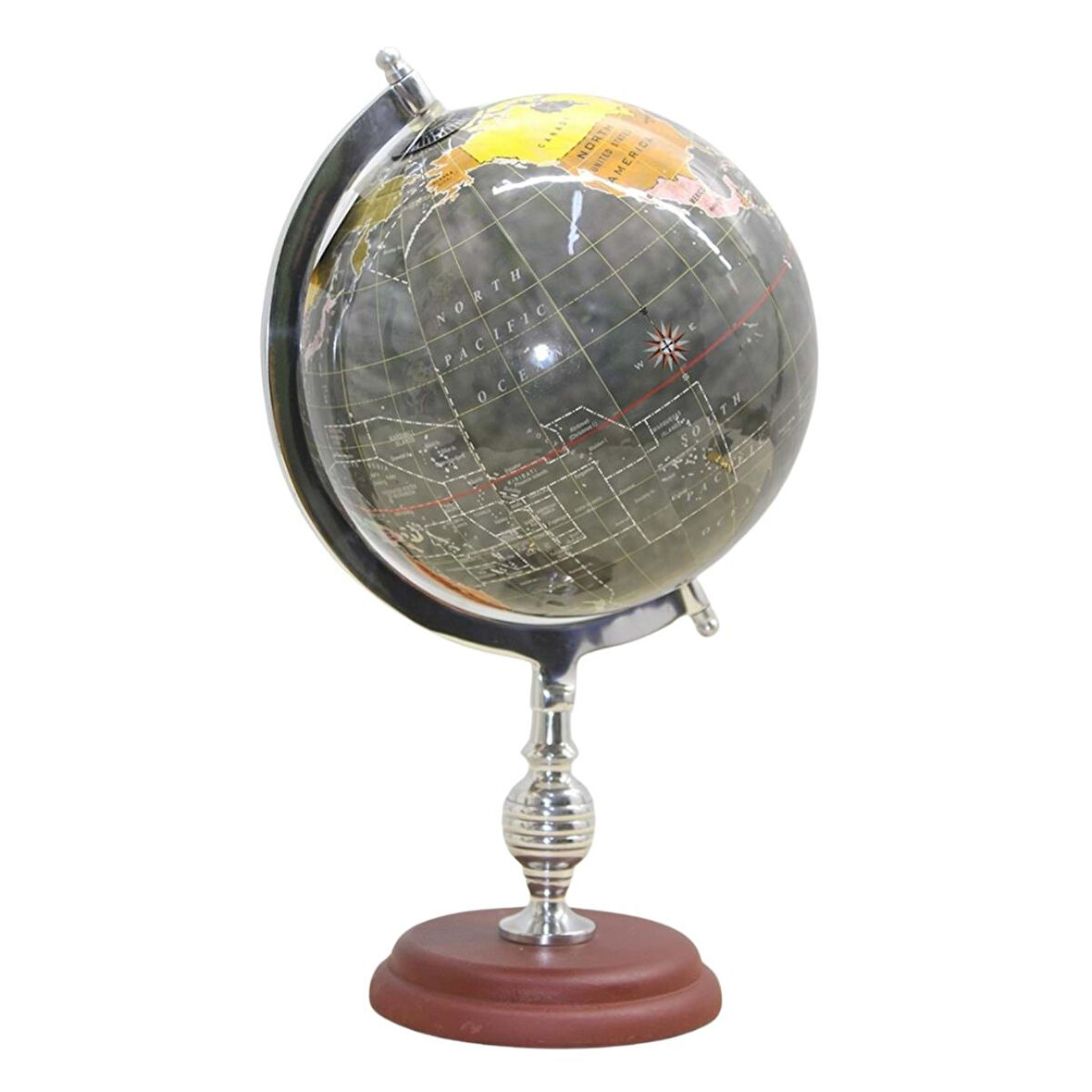 Dünya Küre Stantlı Dekoratif Döner World Globe SL318-B 38cm