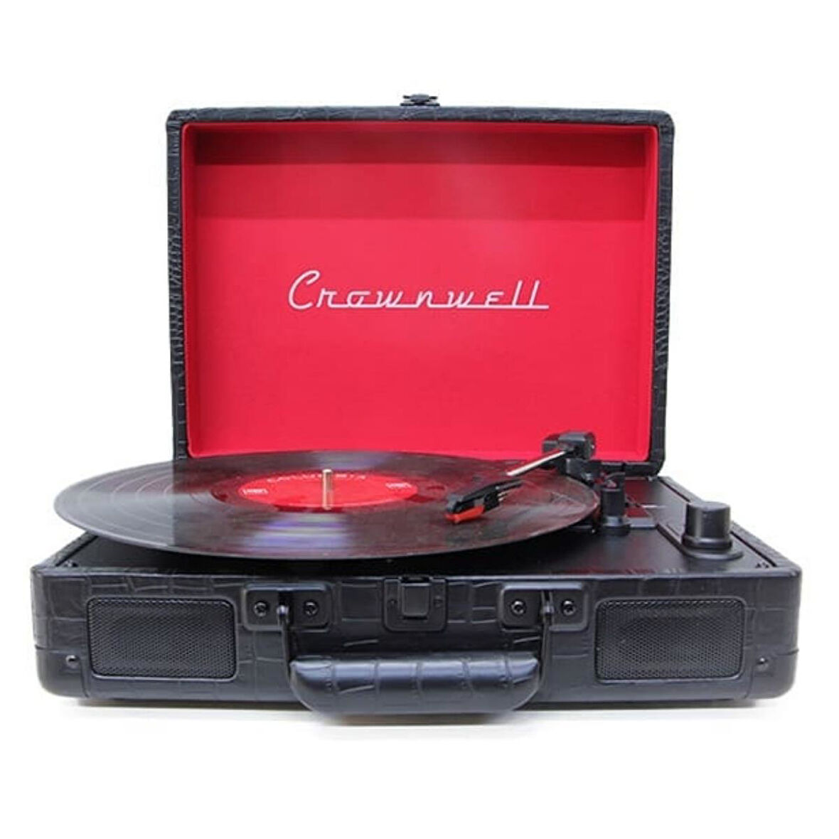 Pikap Suitcase CR Series Siyah Elektronik Bluetooth Hoparlör Plakçalar CW002-BL