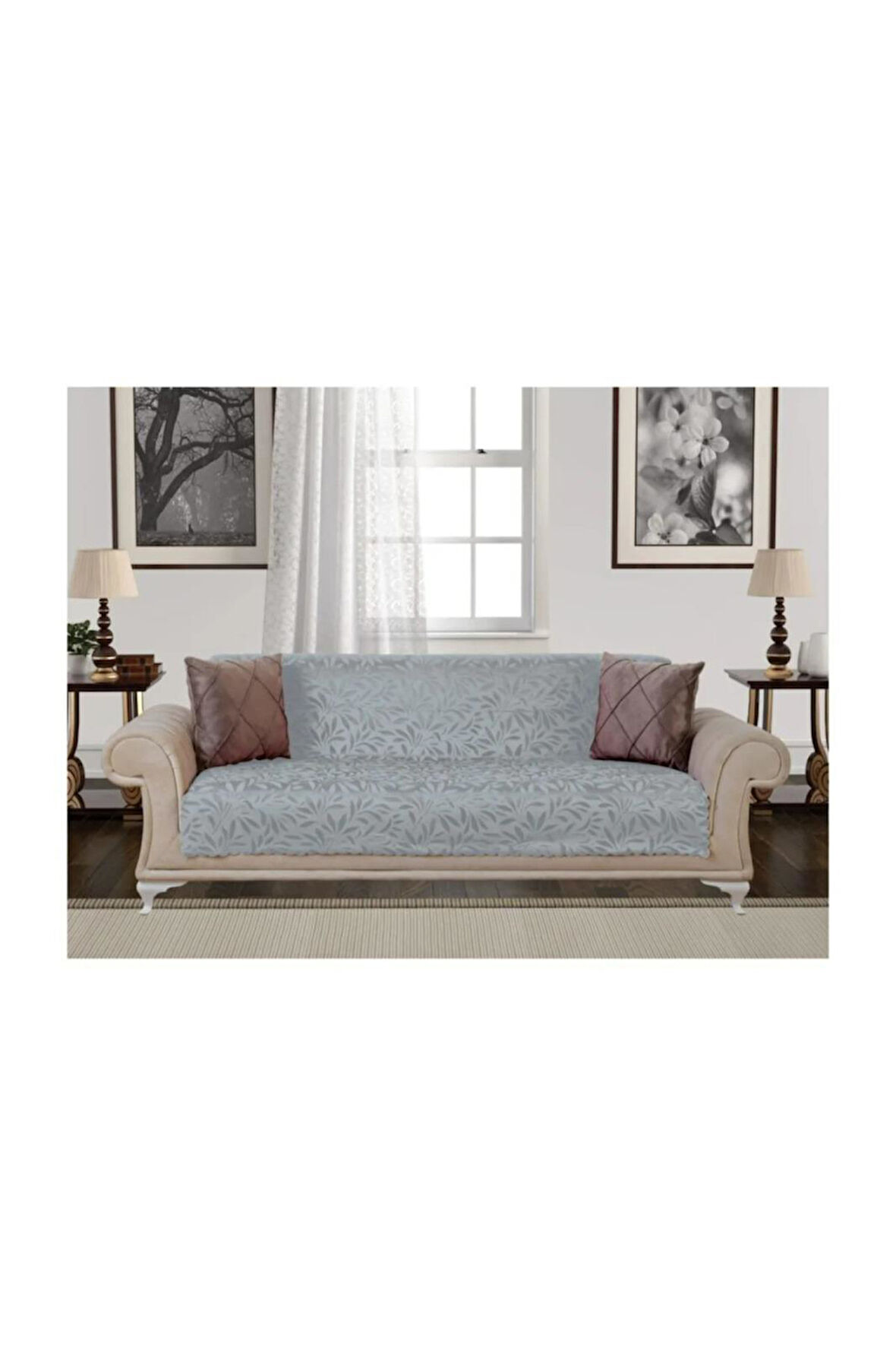 1 Adet Royam Tay Tüyü Kaymaz Koltuk Kanepe Çekyat Örtüsü 170 x 210