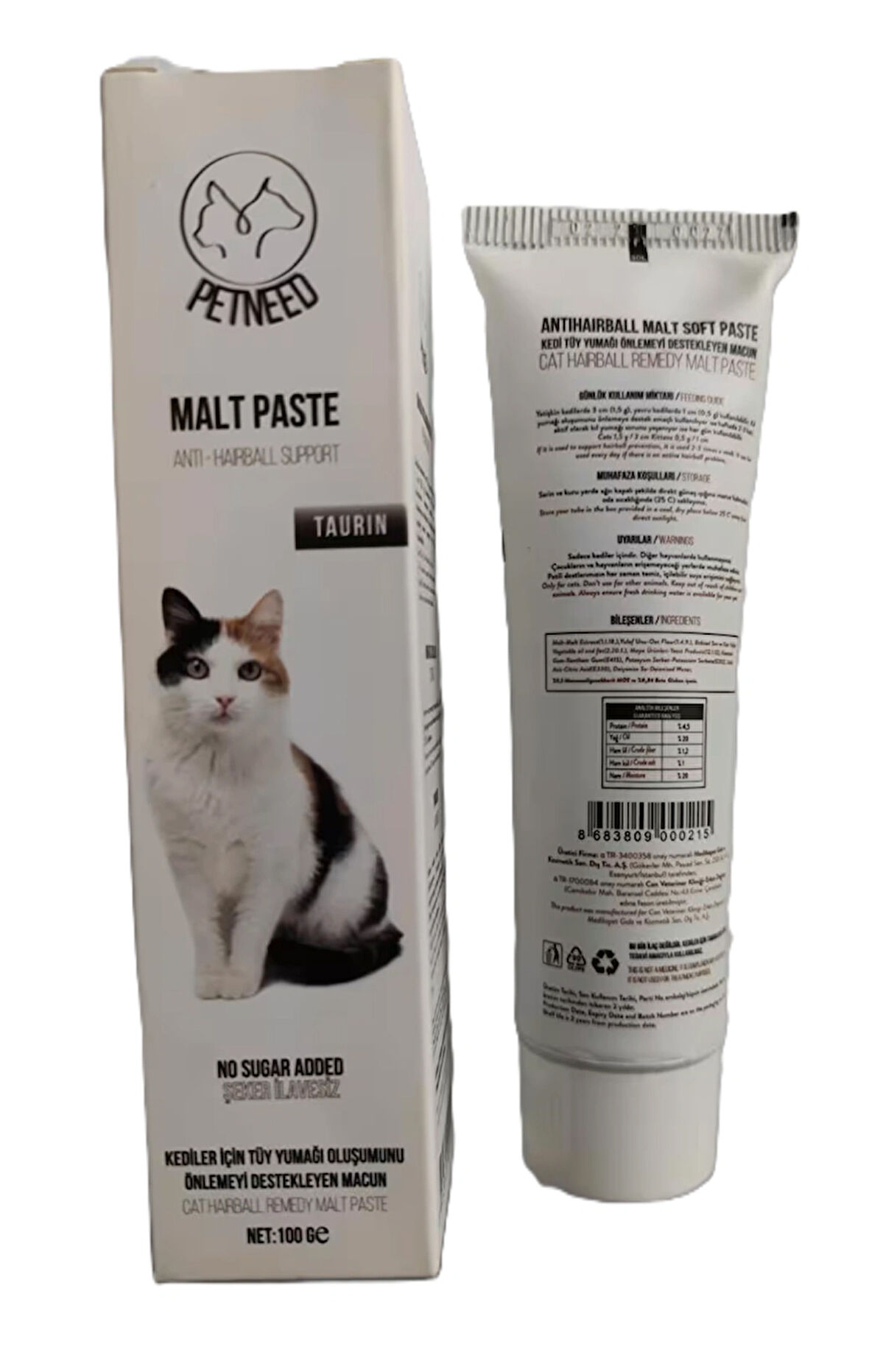 Petneed Malt Paste Kedi Macunu 100 Gr (3 ADET)