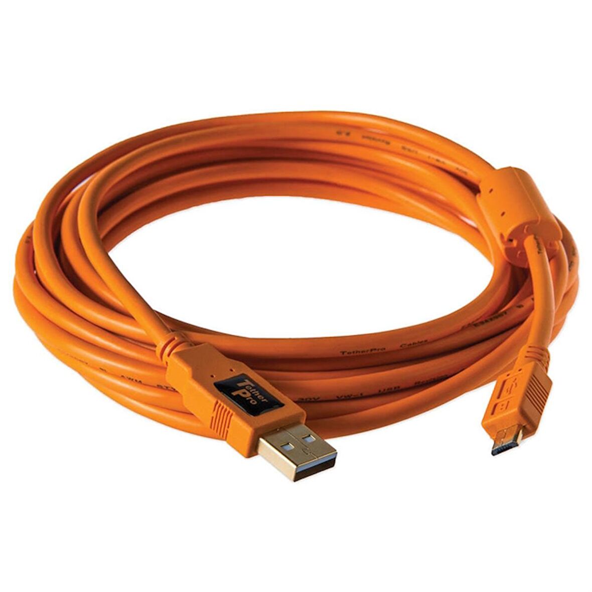 Tether Tools CU5430ORG 4.6m USB 2.0 USB Kablosu (USB - 5Pin Micro USB)