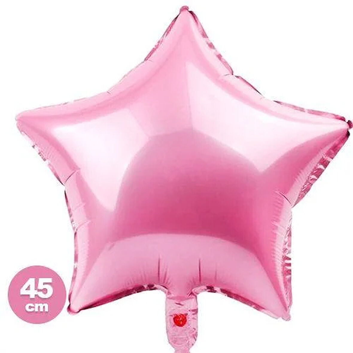 Folyo Balon 18 inç 45cm YILDIZ PEMBE kaliteli yıldız folyo balon helyumlu veya havayla şişebilen 