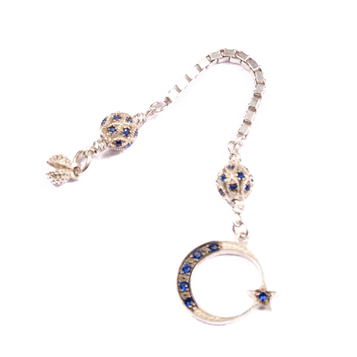 Özel Seri Zirkon Taşlı Gümüş Püskül 4,5 Cm 5,80 Gram