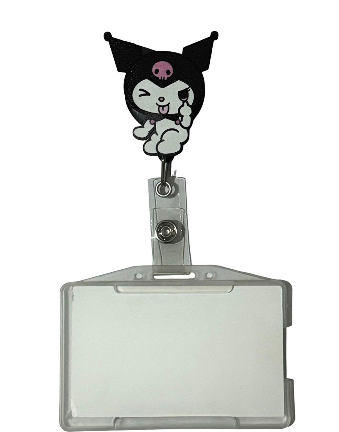 Kuromi Temalı Yoyo Kartlık Yoyo Yaka Kartlığı