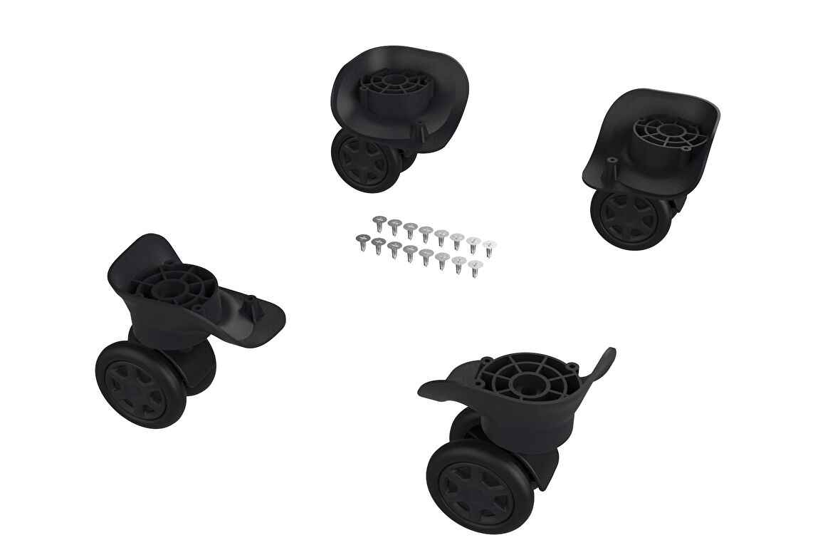 Keo-Plus ABS Valiz Tekerleği Çift Teker Siyah Renk