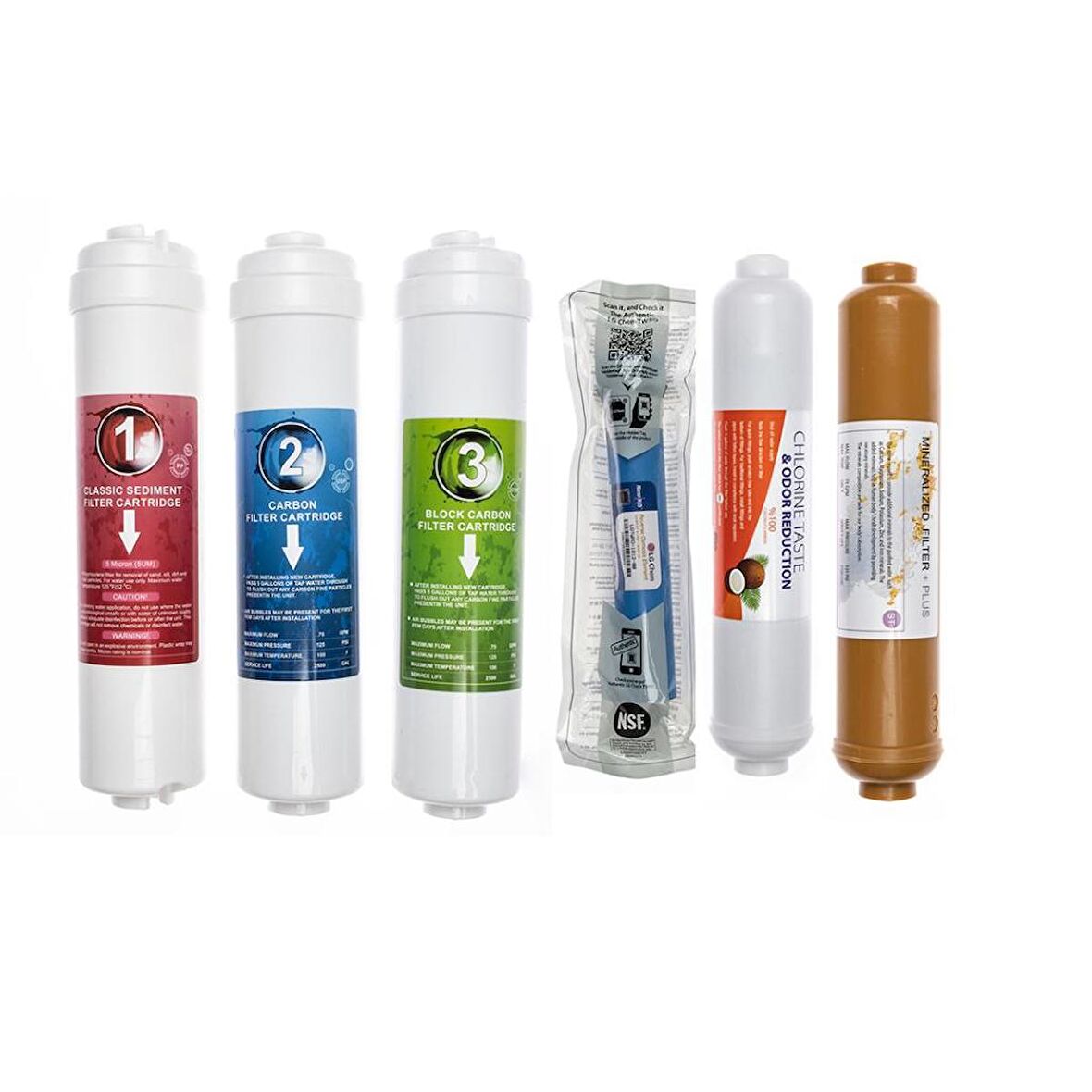 Sulook Kapalı Kasa Su Arıtma Cihazlarına Uyumlu 6'lı Filtre Seti Lg Membranlı