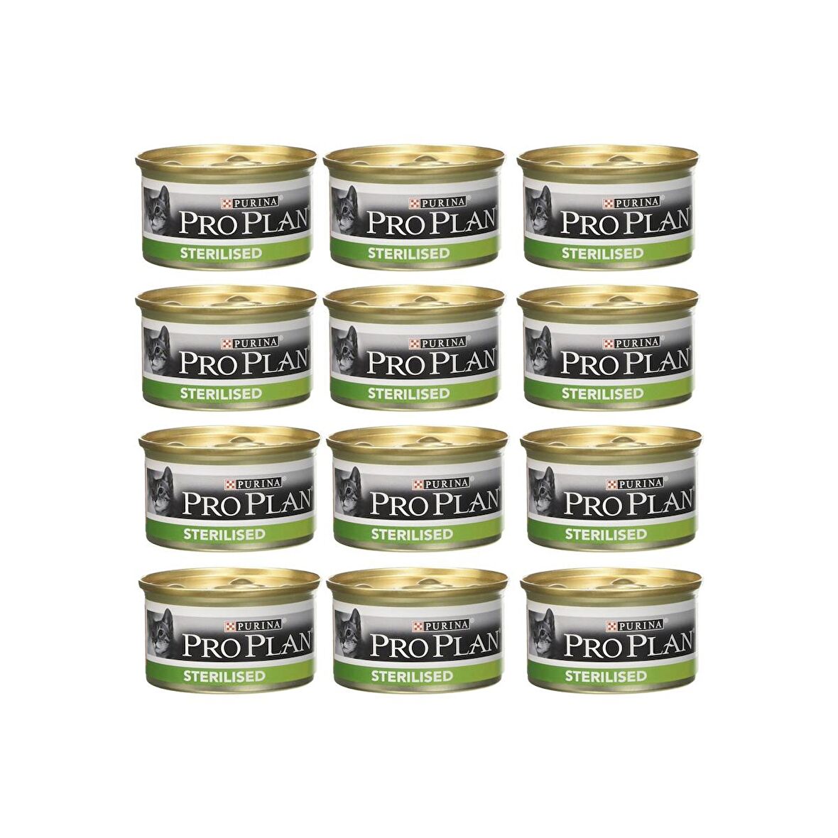 Proplan Sterilised Ton Balıklı Ve Somonlu Kısırlaştırılmış Yetişkin Kedi Maması Konserve 12x85 Gr