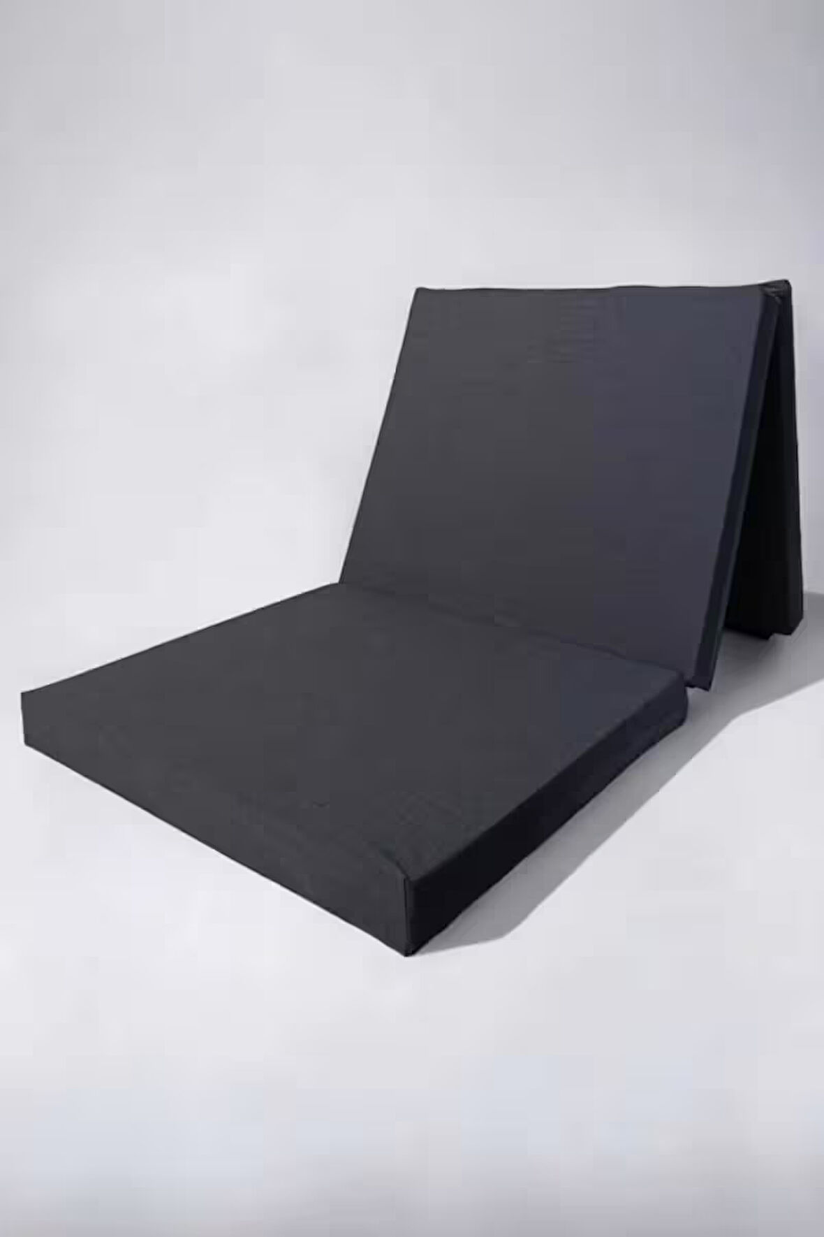 Katlanır Yer Yatağı-sünger Yatak-minder Yatak-(70X180CM KALINLIK 8CM)-antrasit Keten