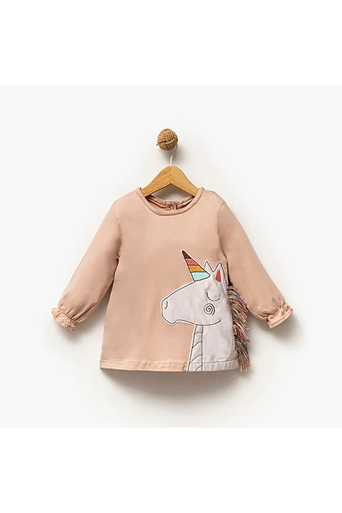 Kız Çocuk Unicorn Desenli Elbise