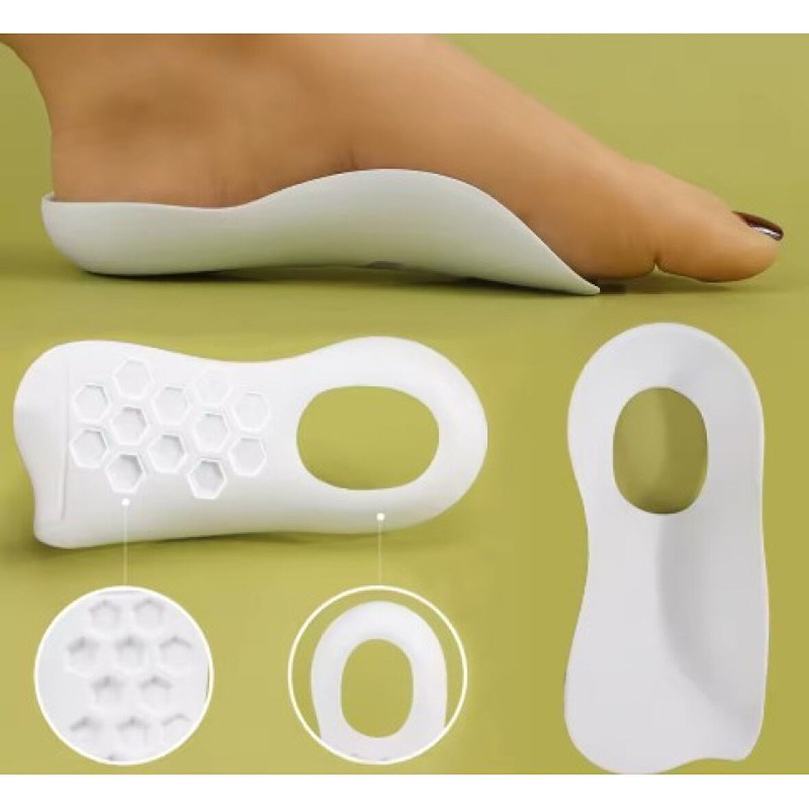 Ortopedik Tabanlık-içe Basma Ve Düz Taban Için Ayakkabı Tabanlık Düz Taban Düzeltici Topuk Yastık