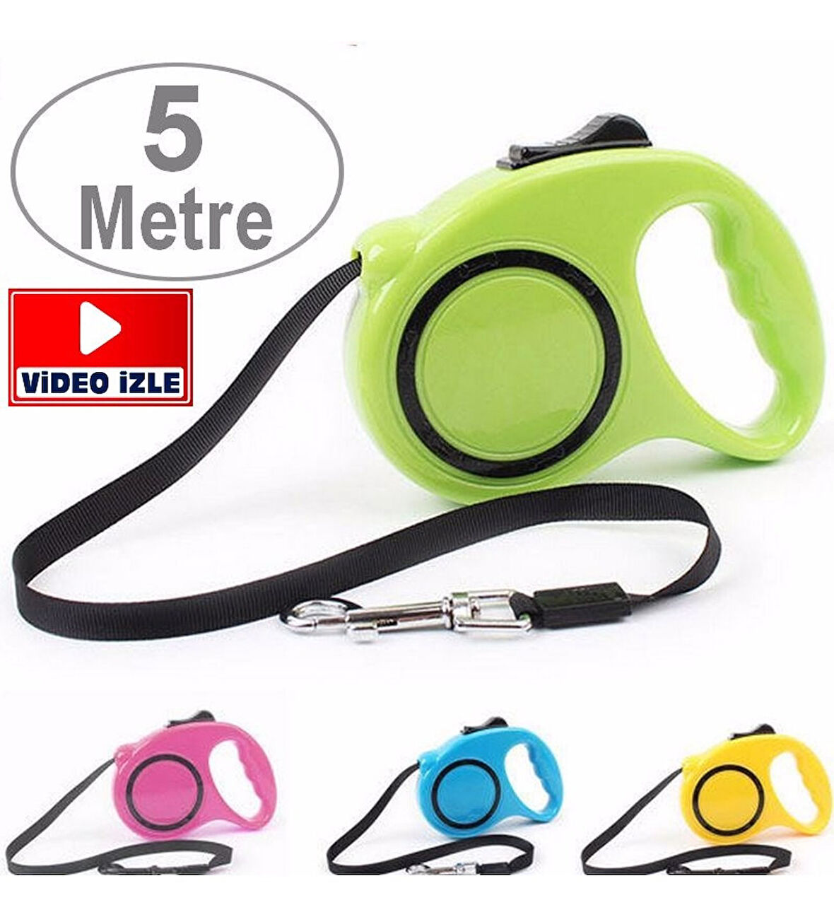 5 Metre Otomatik Makaralı Köpek Gezdirme Tasması Köpek Yürüyüş Aparatı Pup Style Yürütme Kayış