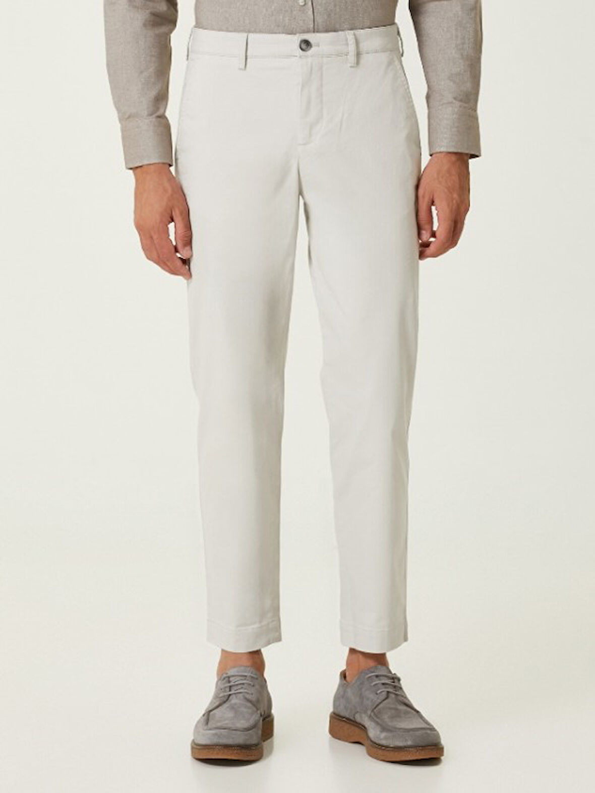 Heredot 30134 Erkek Slim Fit Chino Keten Pantolon - Heredot - Taş - ST01613-Taş-30