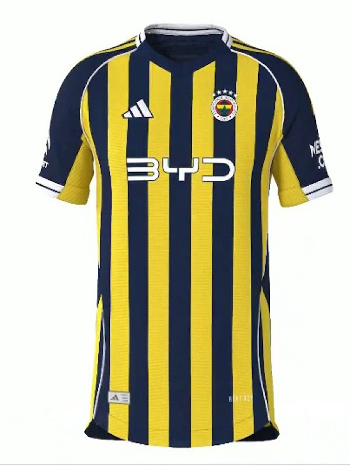 Fenerbahçe F01288 Çocuk İç Saha Çubuklu Forma 2025-2026 - Fenerbahçe - Sarı - ST01288-Sarı-140