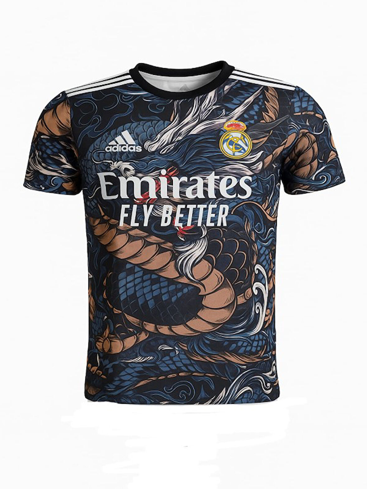 Real Madrid R02846 Kylian Mbappe Özel Konsept Çocuk Forması  - Lacivert - ST02846-Lacivert-116