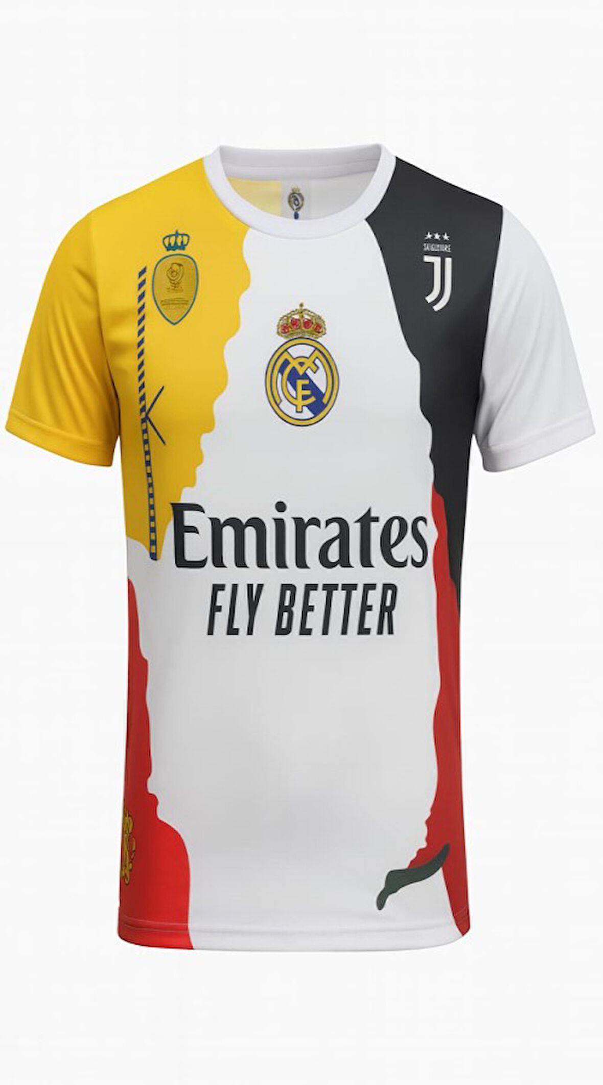 Cristiano Ronaldo C02853 7 Özel Tasarım Forması Tüm Kulüpler - Beyaz - ST02853-Beyaz-S
