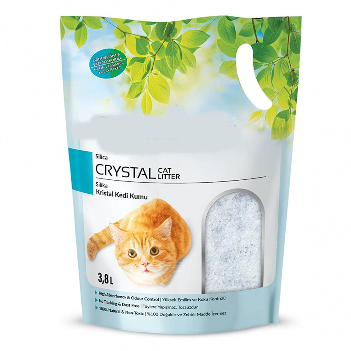 Kedi Kumu Silica Kristal Kedi Kumu 1.4 Kg - 3.8 L