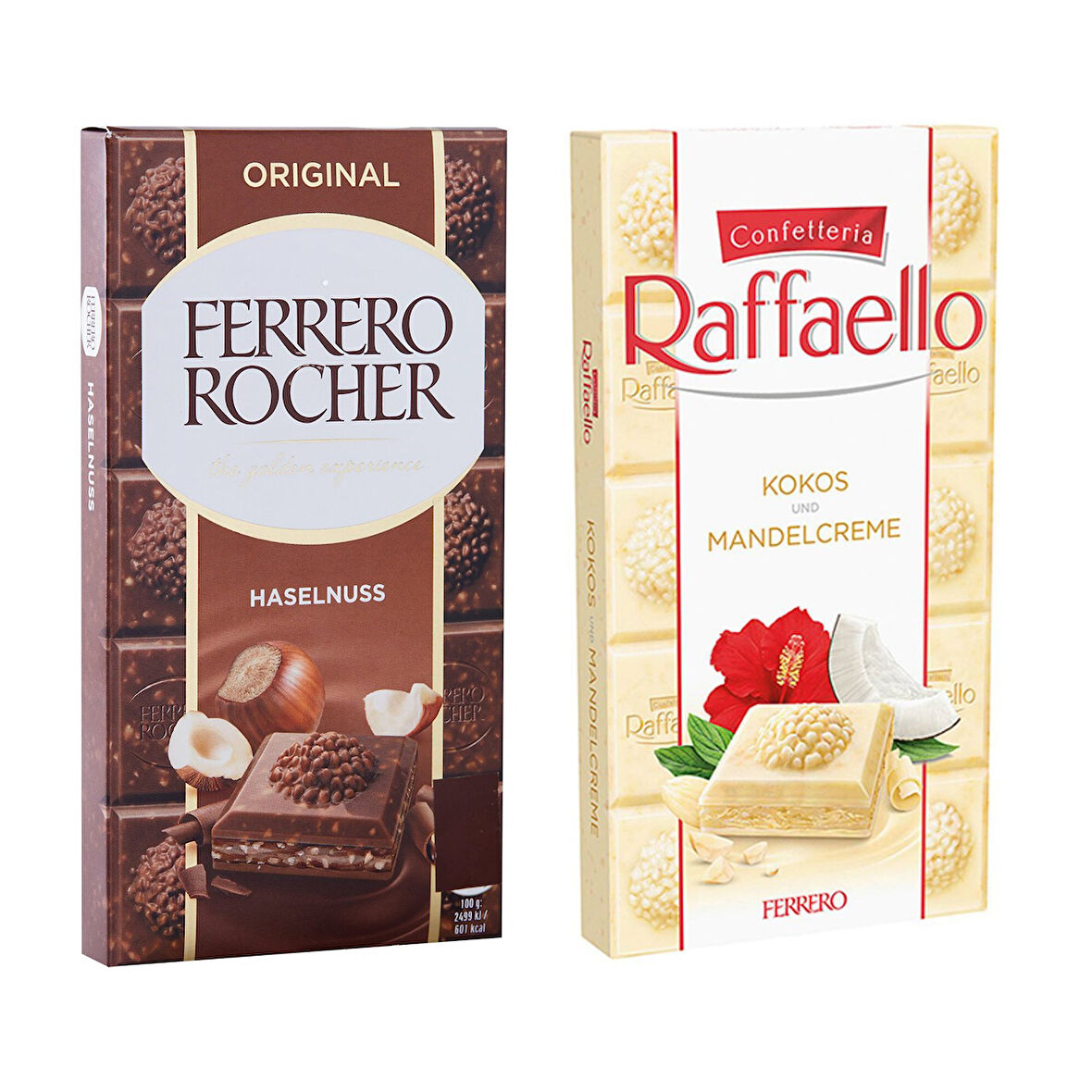 Ferrero Rocher Original 90 gr + Raffaello Kokos Beyaz Çik. 90 gr 2 li Paket