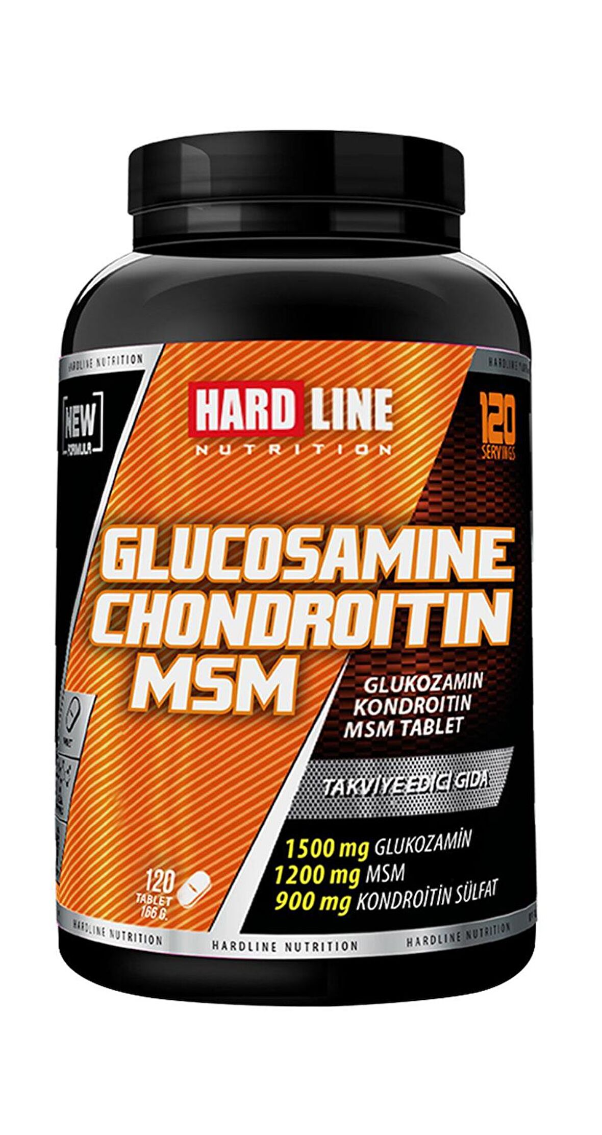 Hardline Glucosamine Chondroitin Msm 120 Tablet Glukozamin