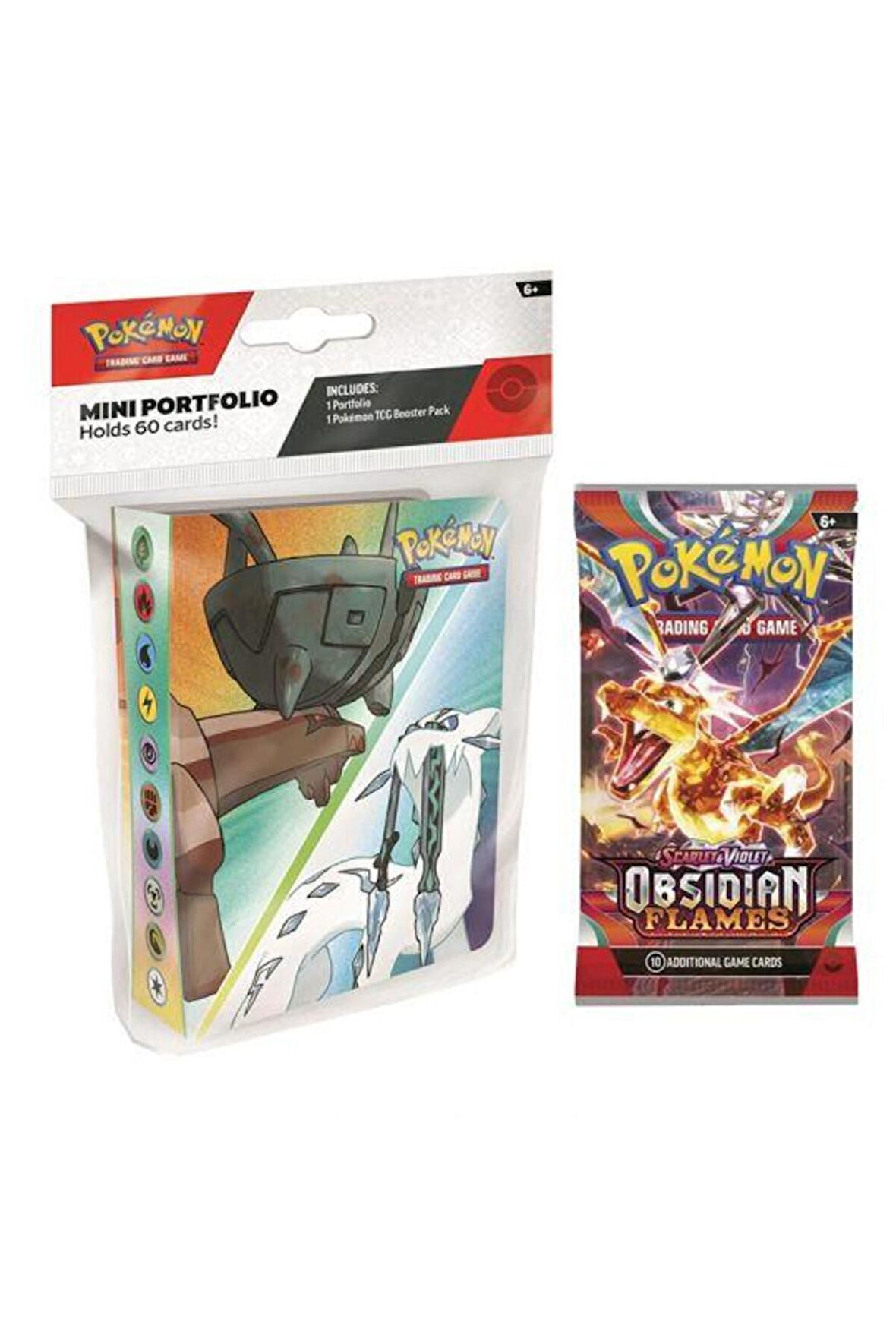 Pokemon Tcg Scarlet & Violet Obsidian Flames Mini Album + Booster Pack