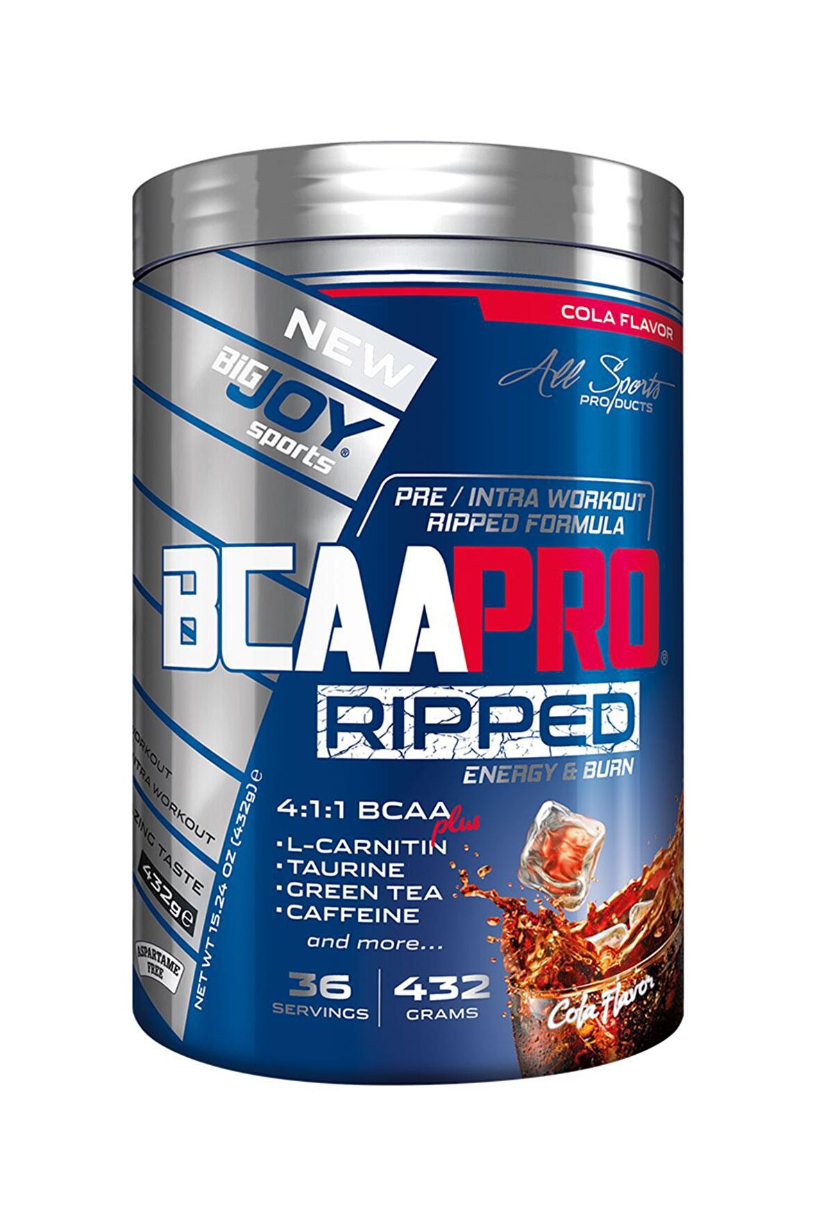 Bigjoy Sports Bcaapro Ripped 432 Gr 36 Servis Kola Aromalı Bcaa 