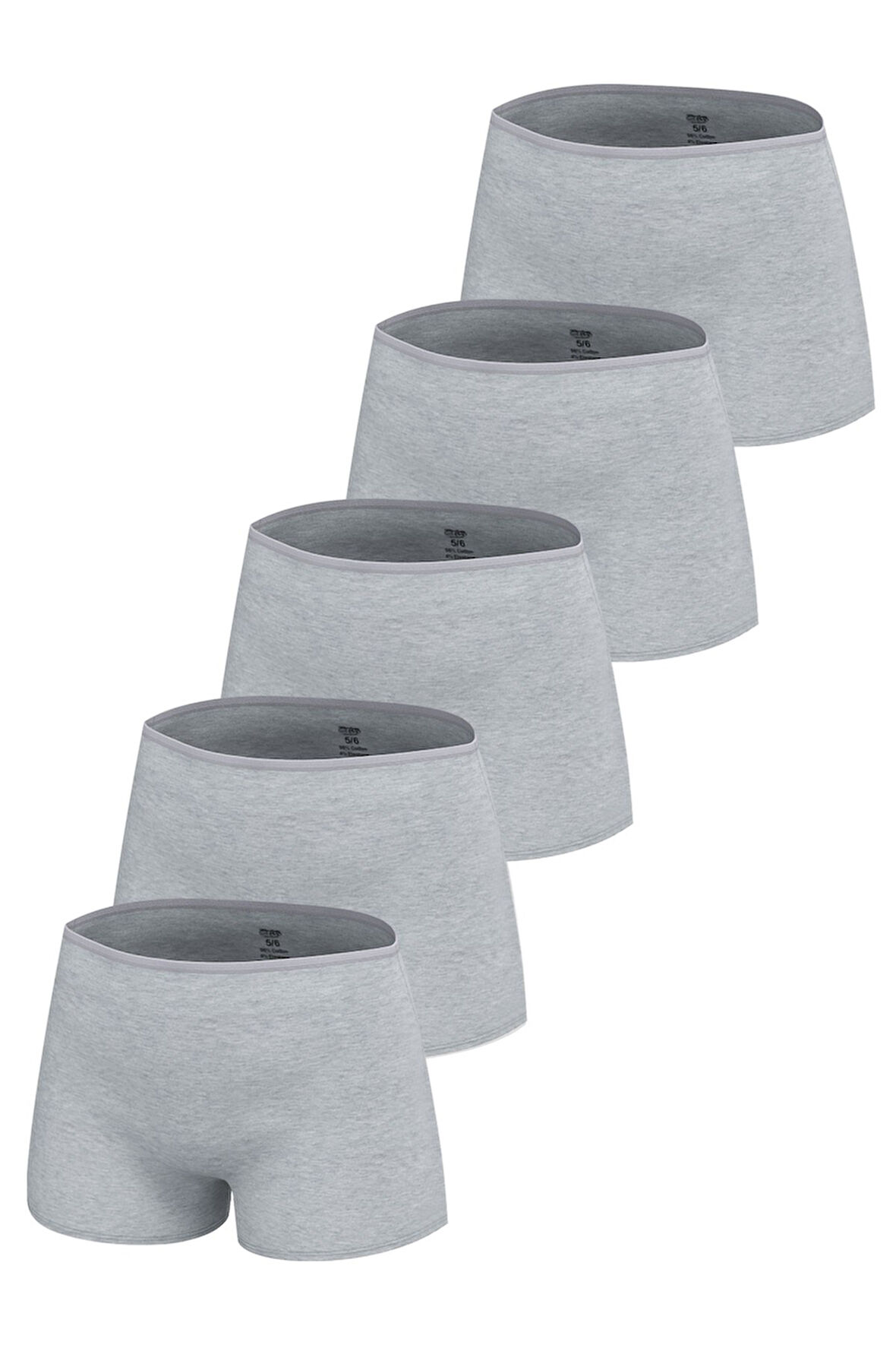 Öts Premium 5’li Kız Çocuk Boxer - Hediye Kutulu, Pamuklu Kumaş, Ultra Yumuşak, Esnek Kalıp, Etikets