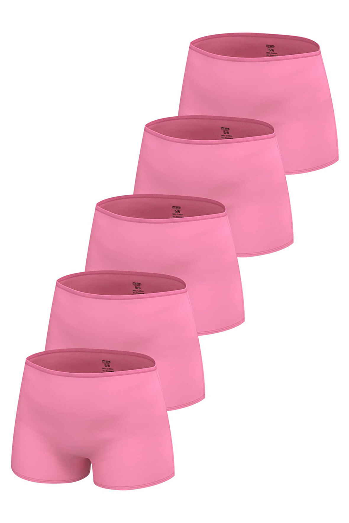 Öts Premium 5’li Kız Çocuk Boxer - Hediye Kutulu, Pamuklu Kumaş, Ultra Yumuşak, Esnek Kalıp, Etikets