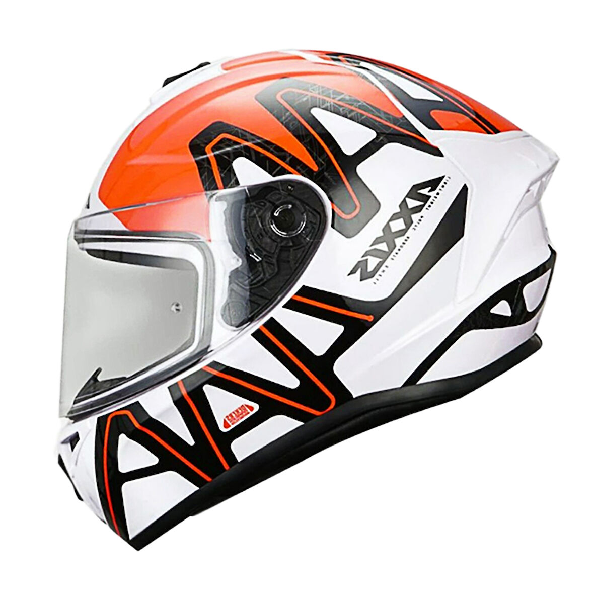 Axxis Kapalı Kask Draken Dekers Mat Fluor Turuncu