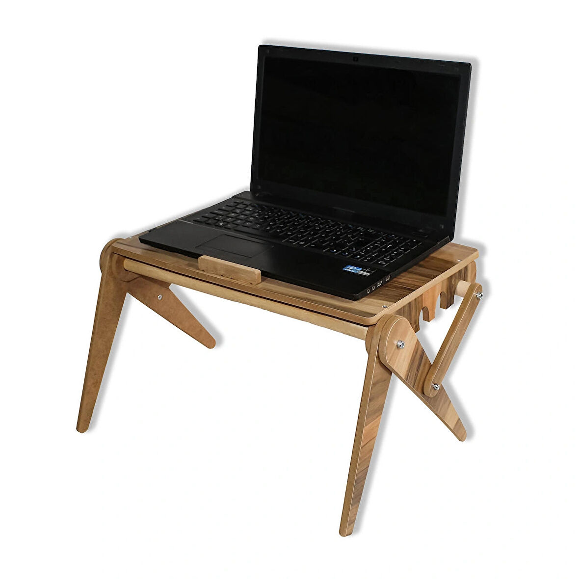 Katlanabilir Ahşap Laptop Standı Sehpası Masası Notebook Standı Bilgisayar Yükselticisi