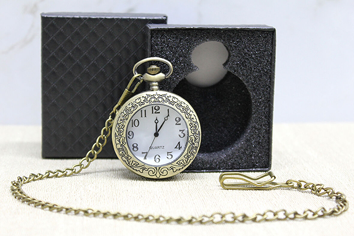 Özel Kutulu Antik Köstekli Saat Model 3