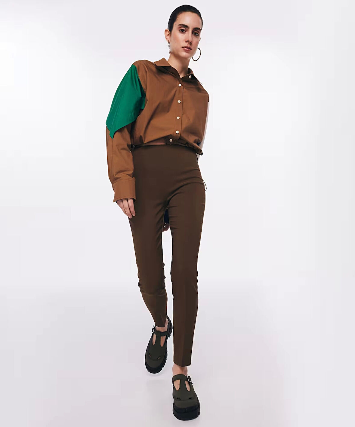 Slim Fit Haki Pantolon Twist