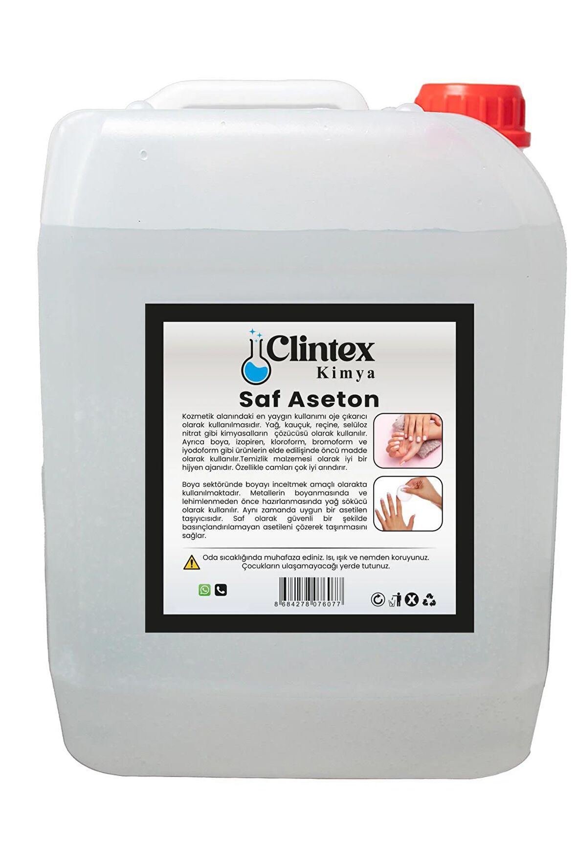 Clintex Kimya Saf Aseton %99.9 20 Lt