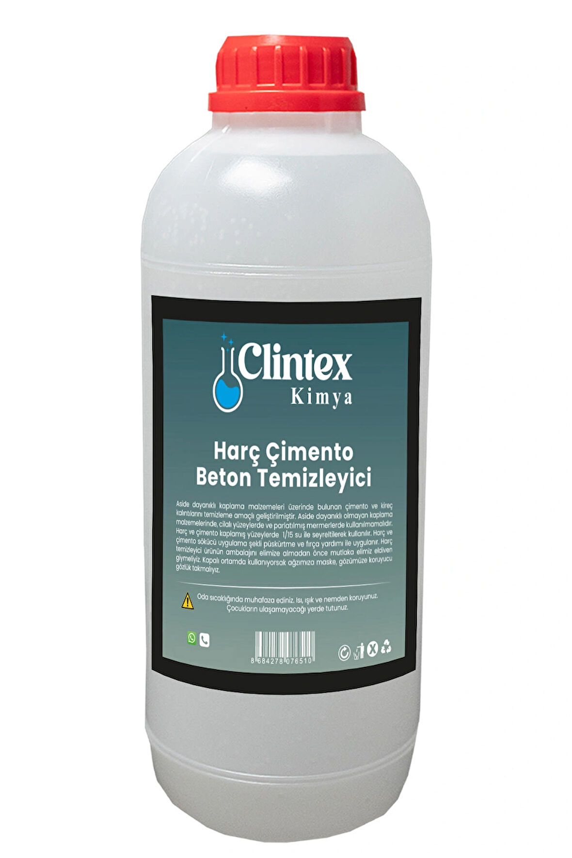 Clintex Kimya Harç Çimento Beton Temizleyici 1.5 Kg