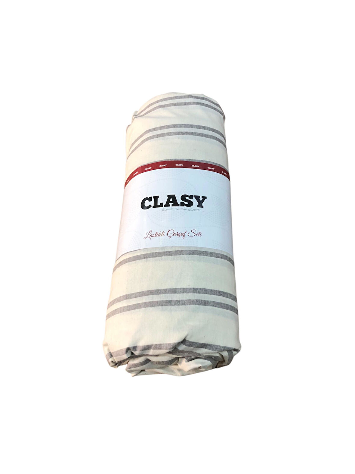 Clasy Çift Kişilik %100 Pamuk Ranforce Lastikli Çarşaf + 2 Adet Yastık Kılıfı 160 x 200