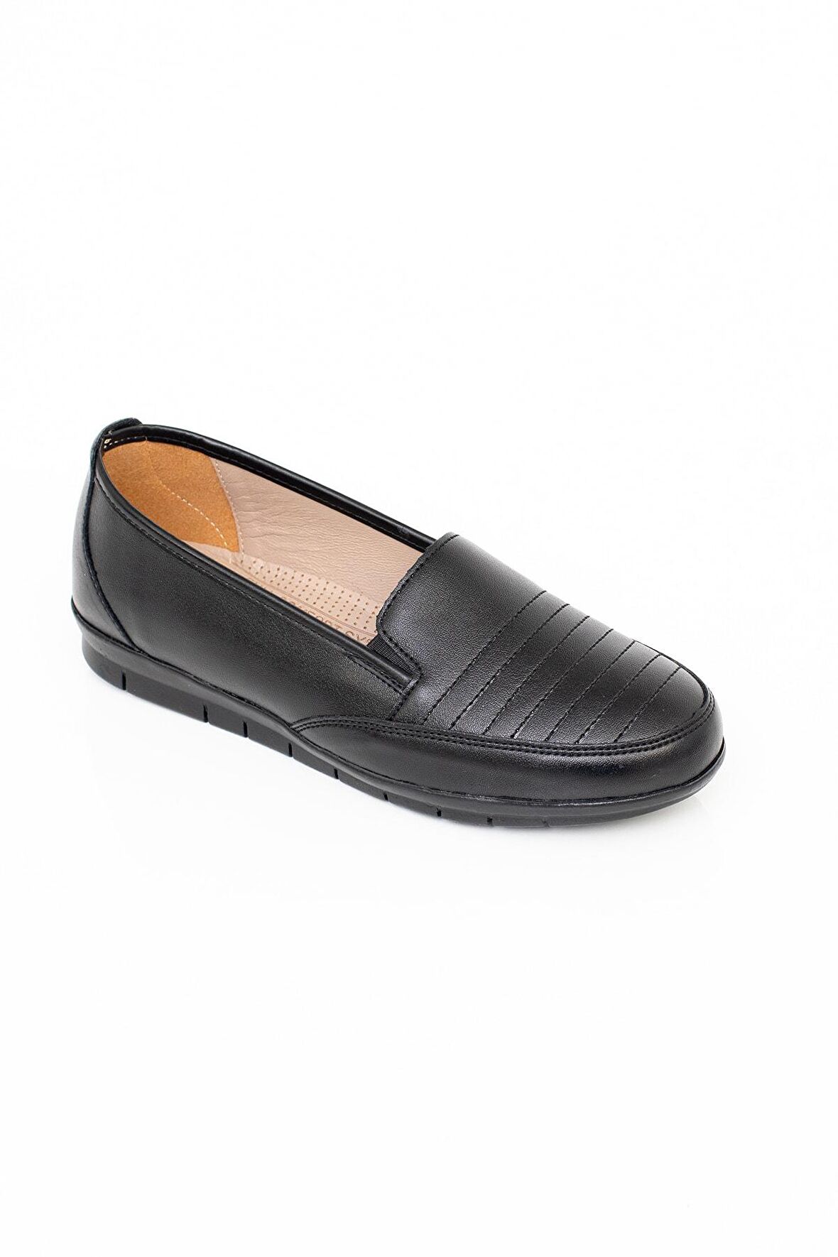 Kadın Bordo Tam Ortopedik Düz Günlük Ayakkabı