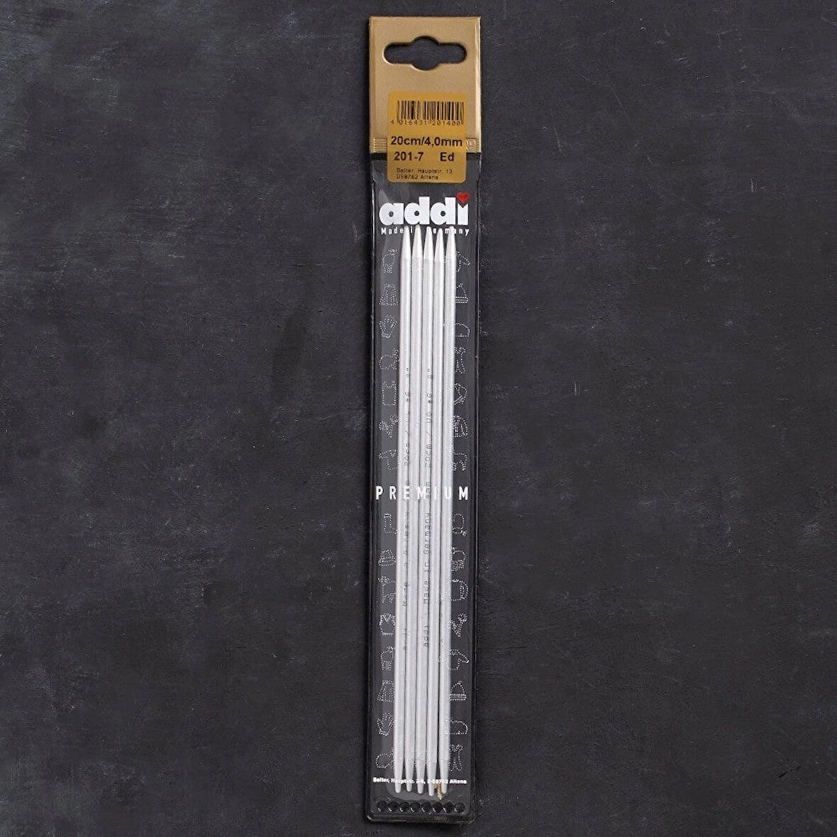 Addi 4mm 20cm 5 li Çorap Şişi - 201-7