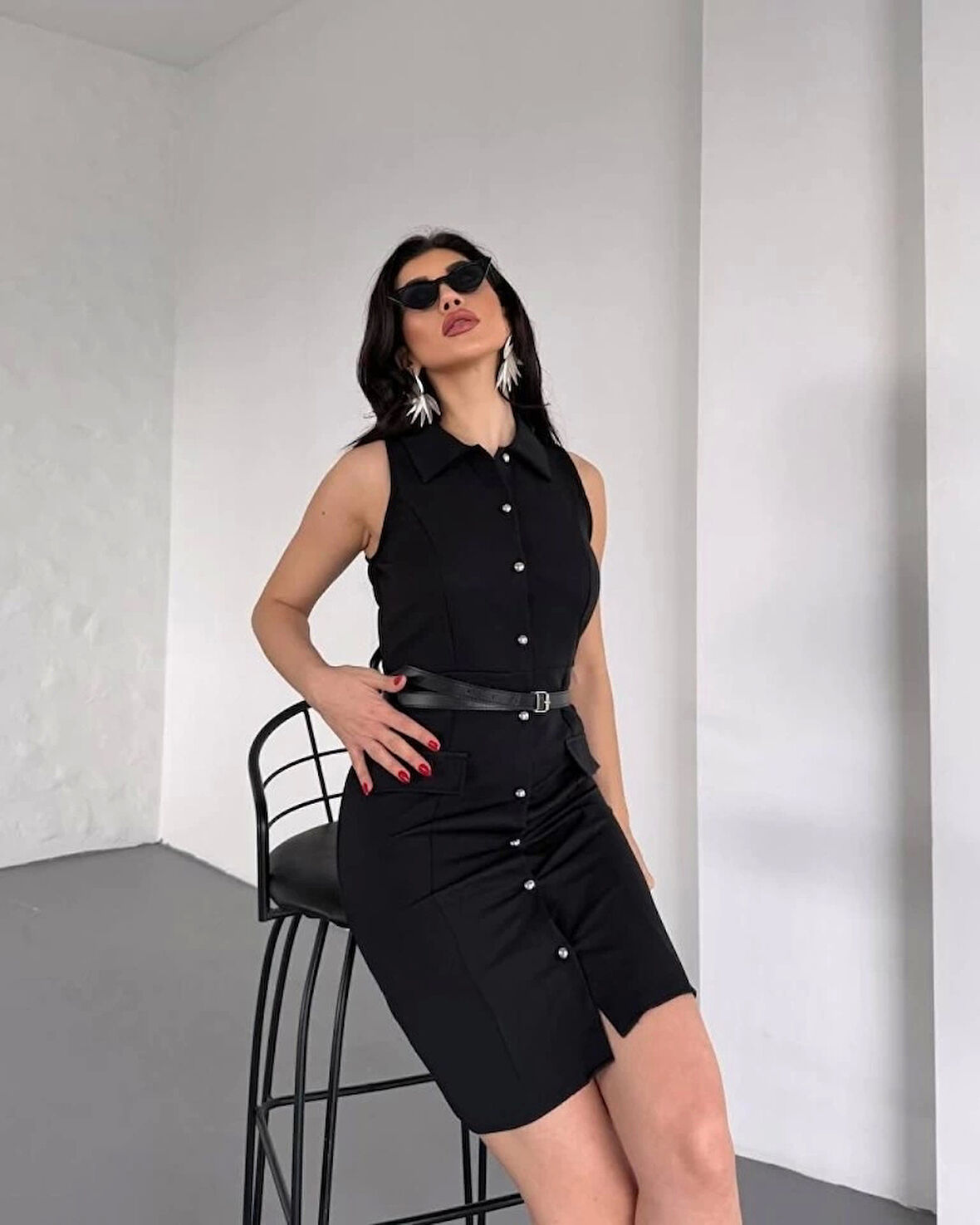 GÖMLEK YAKA ELBİSE