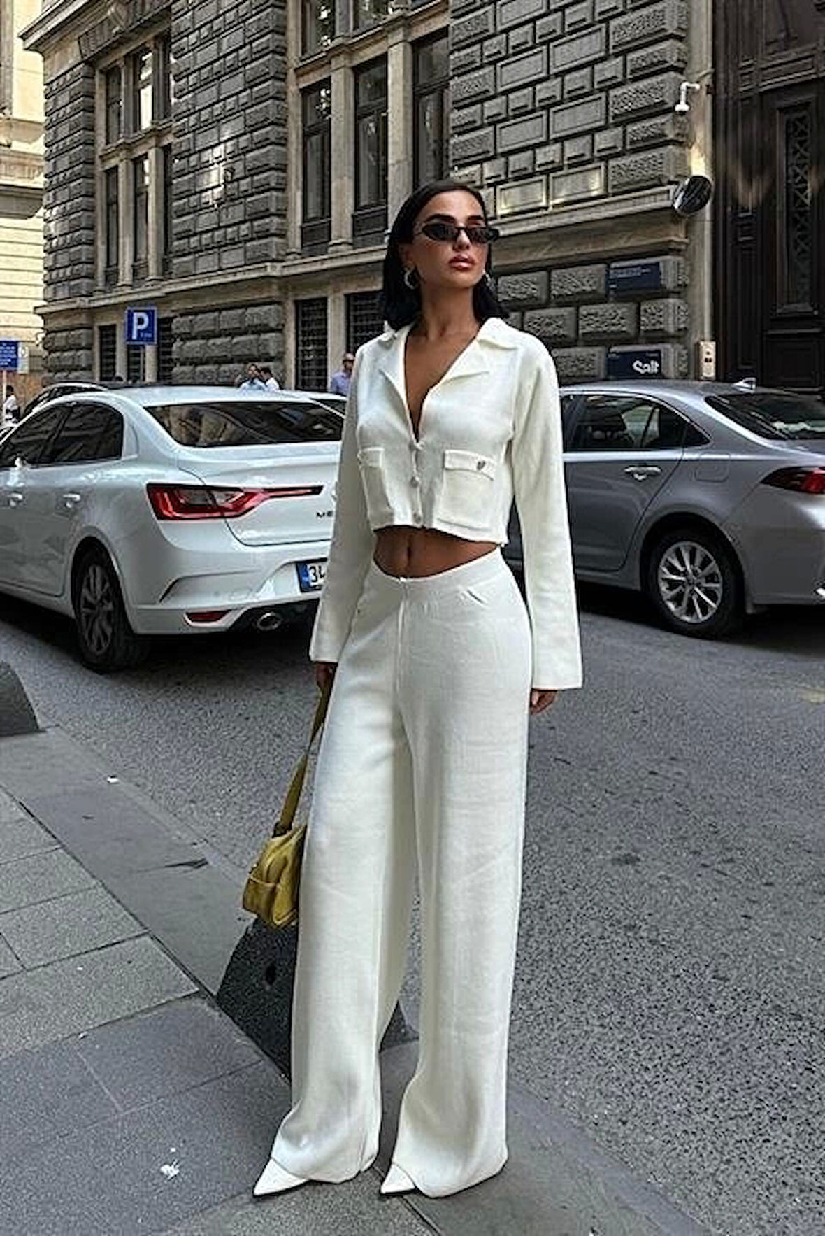 Nancy Kruveze Yaka Crop Takım 9954 - 25