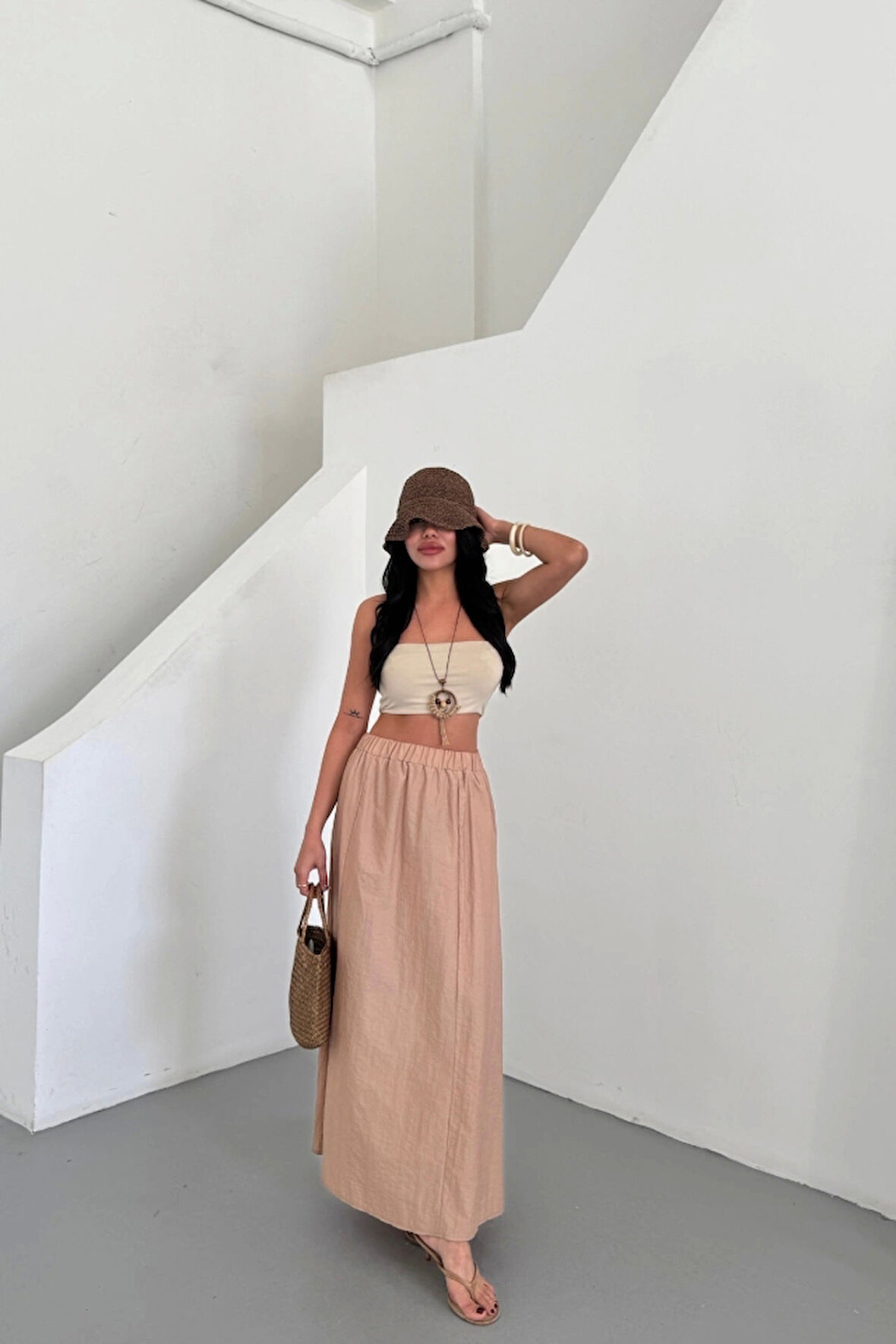 ETEK ŞANEL BOY SOFT KUMAŞ - Bej