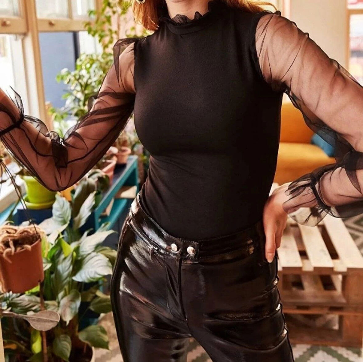 Örme Krep Kadın Bluz