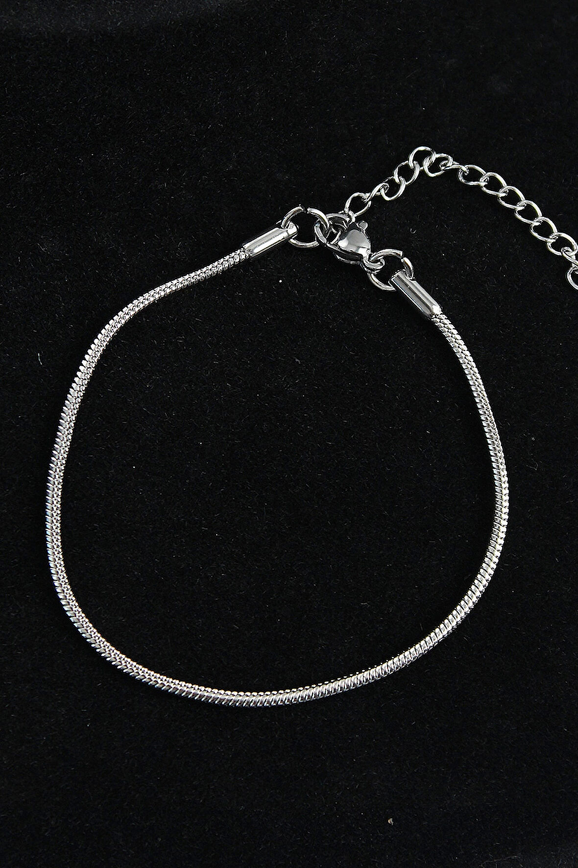 316L Çelik Oval İtalyan Model Gümüş Renk Erkek Bileklik