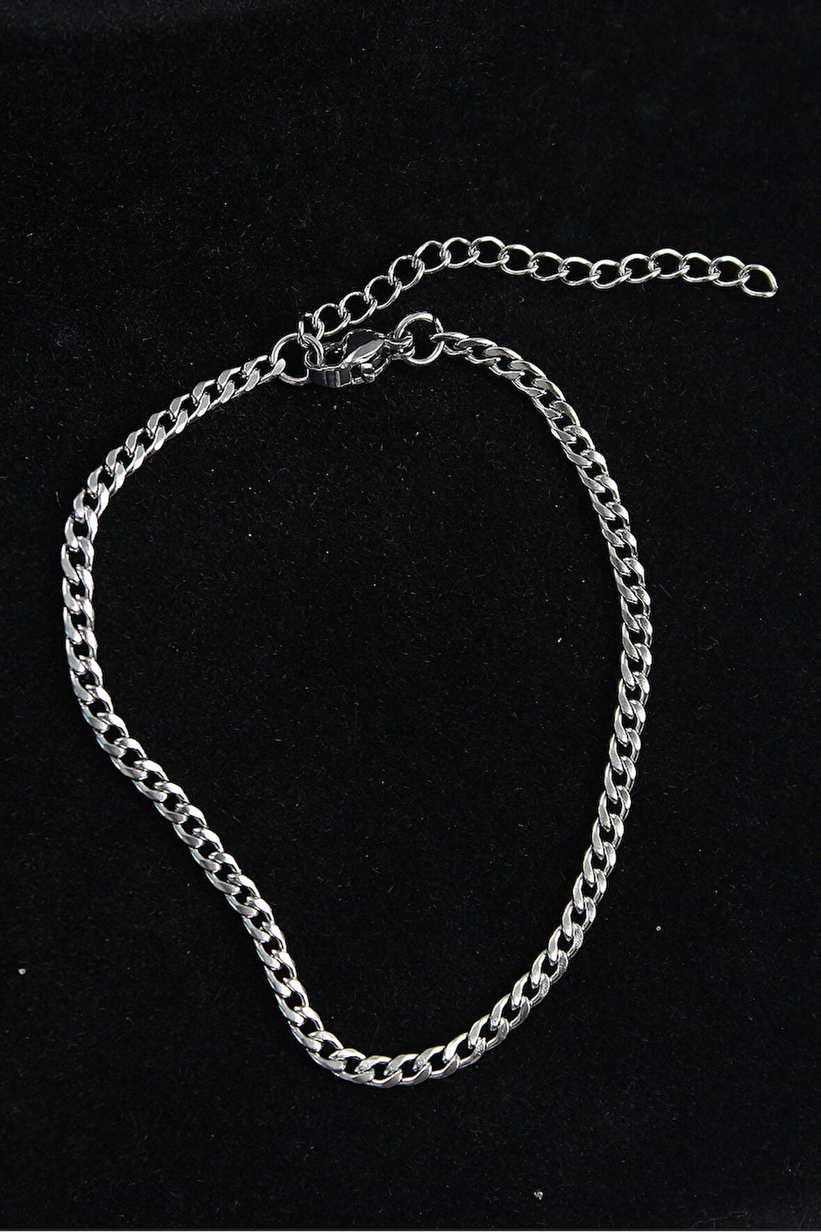 316L Çelik İnce Klasik Model Gümüş Renk Erkek Bileklik