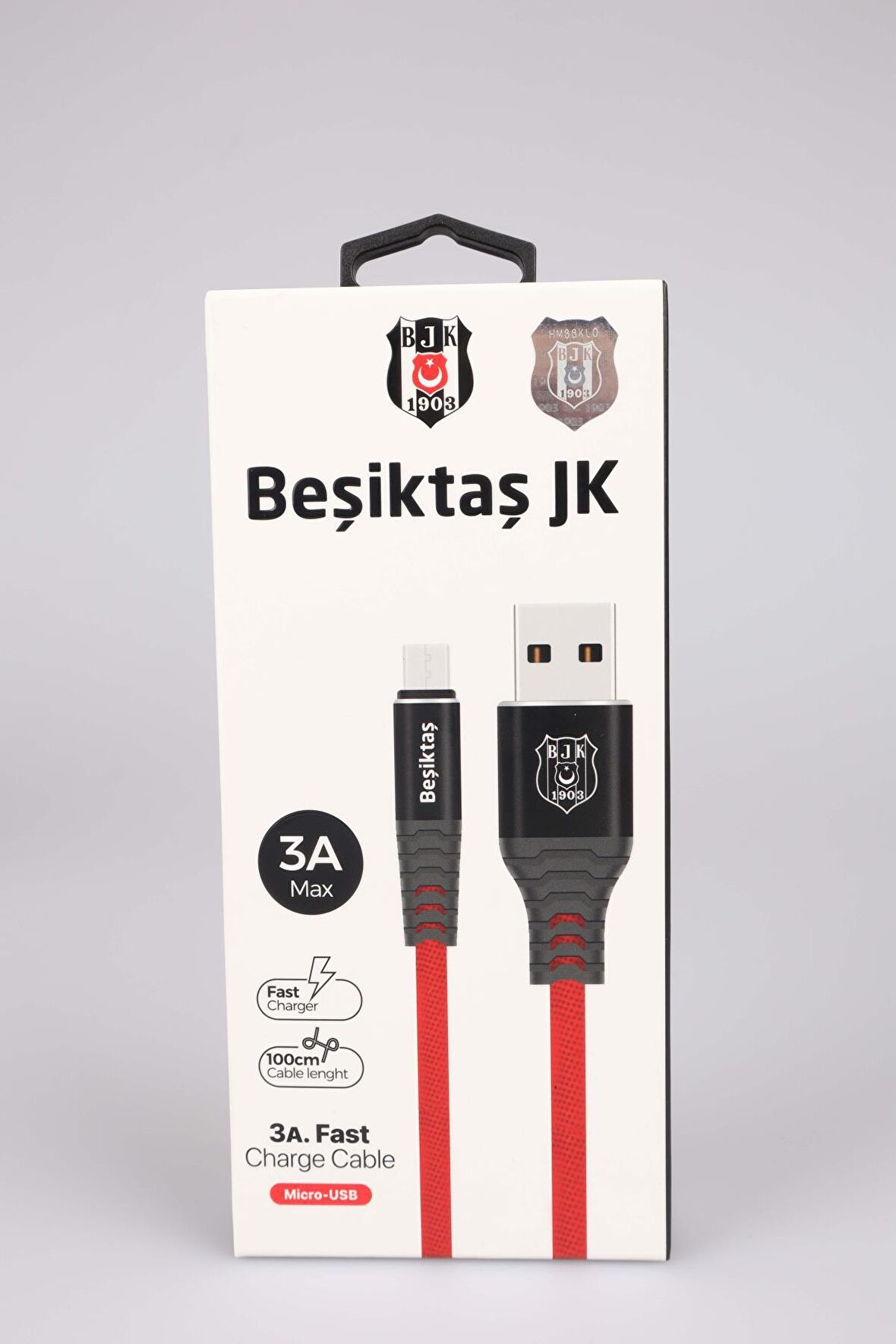 BEŞİKTAŞ ORJINAL LİSANSLI SAMSUNG Data+Sarj Kablosu KBL-1903 3A Micro Usb 1m (5x8)*40 