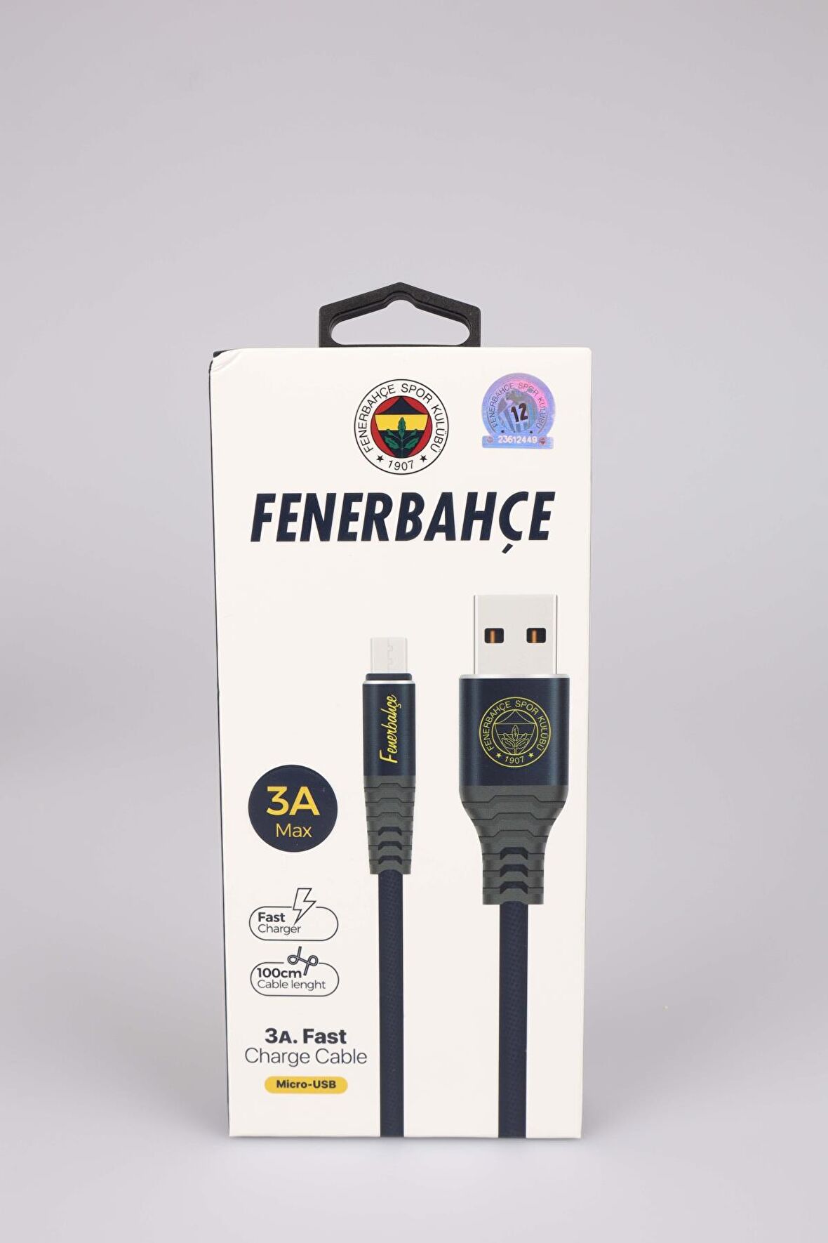 FENERBAHÇE ORJINAL LİSANSLI SAMSUNG Data+Sarj Kablosu KBL-1907 3A Micro Usb 1m(5x8)*40 