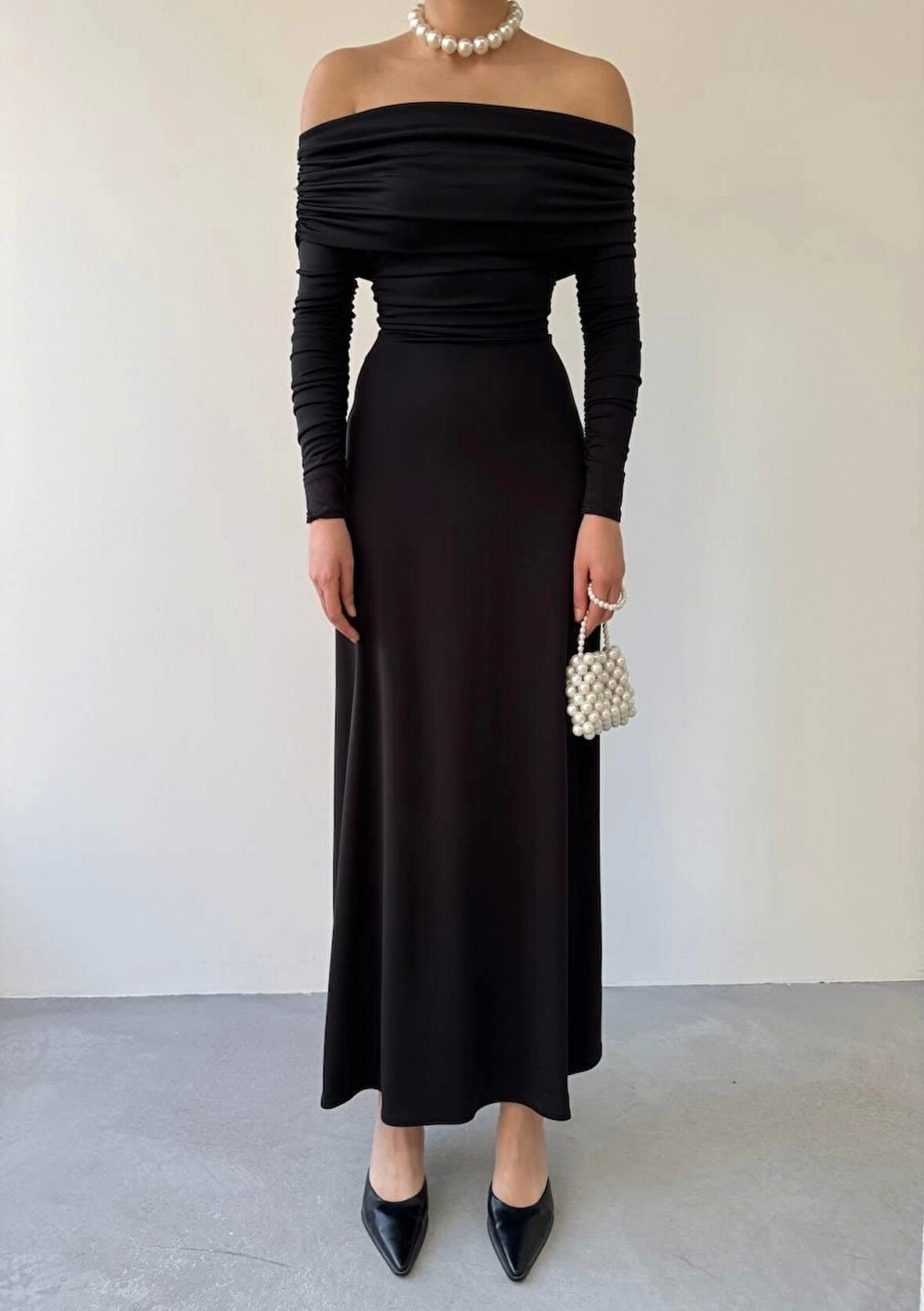 Uras Straplez Elbise